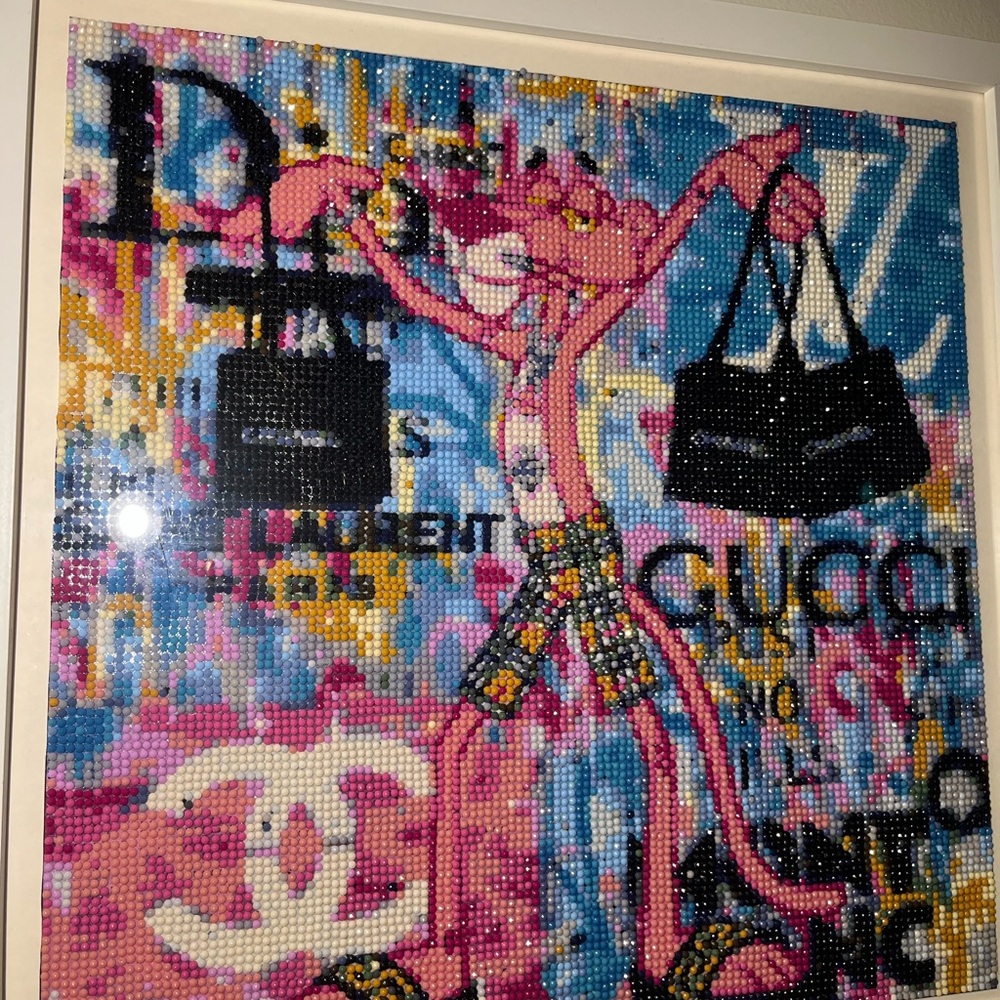 Colorful Pink Panther Art Print - Picture 2 of 3